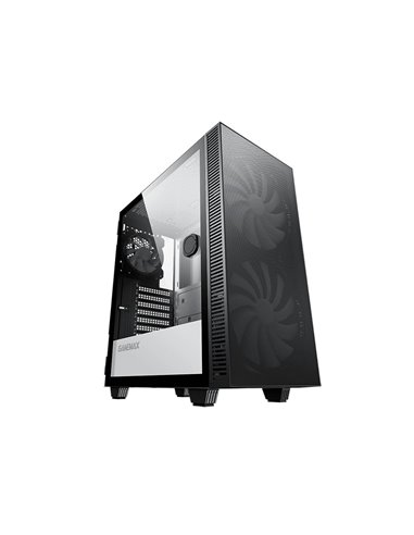 Carcasă PC Gamemax Aero, Midi-Tower, Fără PSU, Negru