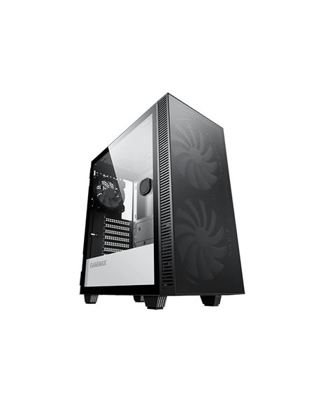 Carcasă PC Gamemax Aero, Midi-Tower, Fără PSU, Negru