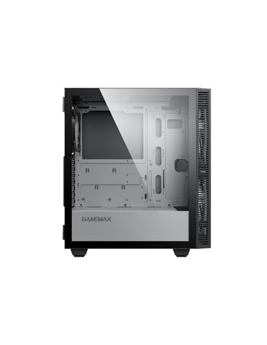 Carcasă PC Gamemax Aero, Midi-Tower, Fără PSU, Negru