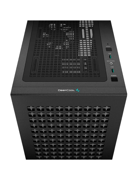 Carcasă PC Deepcool CH370, Mini-Tower, Fără PSU, Negru
