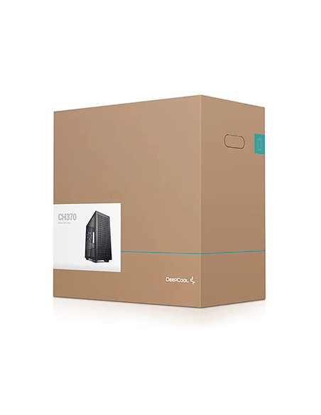 Carcasă PC Deepcool CH370, Mini-Tower, Fără PSU, Negru