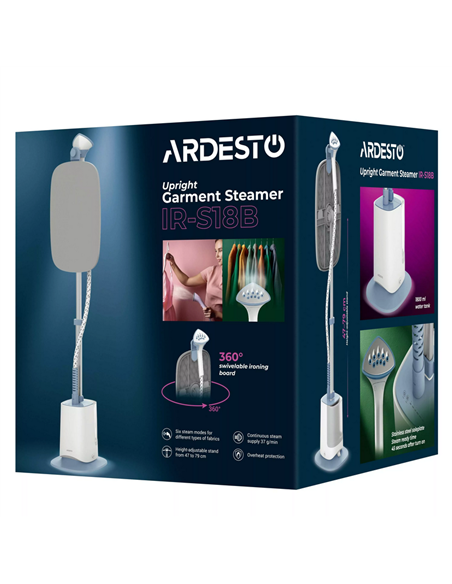 Стационарный отпариватель Ardesto IR-S18B, Белый