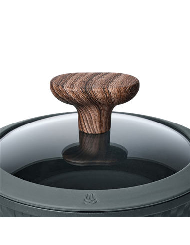 Căuș RESTO 93900, 1,3L, 16cm, Negru