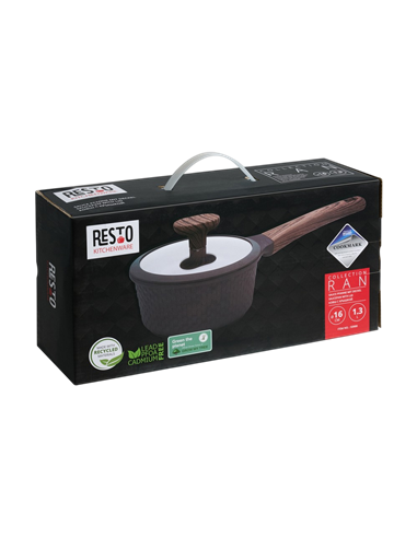 Căuș RESTO 93900, 1,3L, 16cm, Negru