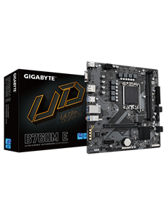 Материнская плата Gigabyte B760M E, LGA1700, Intel B760, Micro-ATX