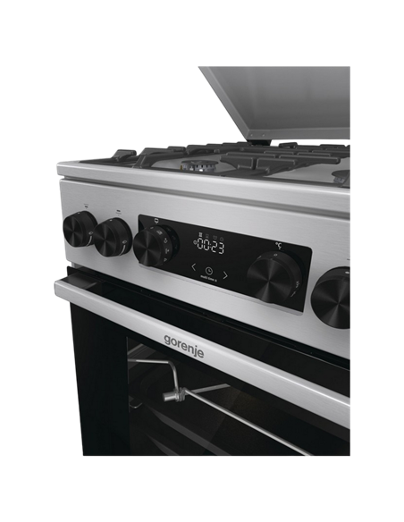 Комбинированная плита Gorenje GKS5C71XF, Нержавеющая сталь