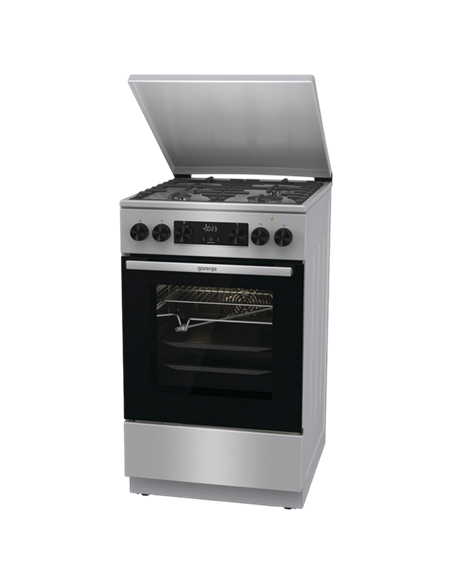 Комбинированная плита Gorenje GKS5C71XF, Нержавеющая сталь