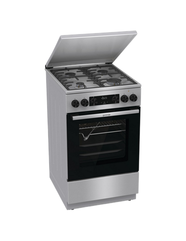 Aragaz Mixt Gorenje GKS5C71XF, Oțel inoxidabil