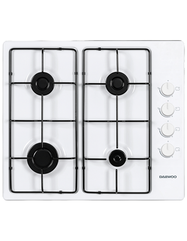 Plită pe gaz Daewoo BH6GKR40WNL, Alb
