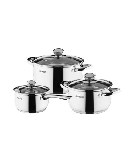 Set de vase Ardesto AR1906PS, Oțel inoxidabil