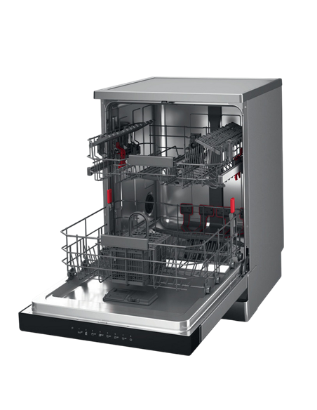 Mașină de spălat vase Whirlpool WFC 3C26 P X, Oțel inoxidabil