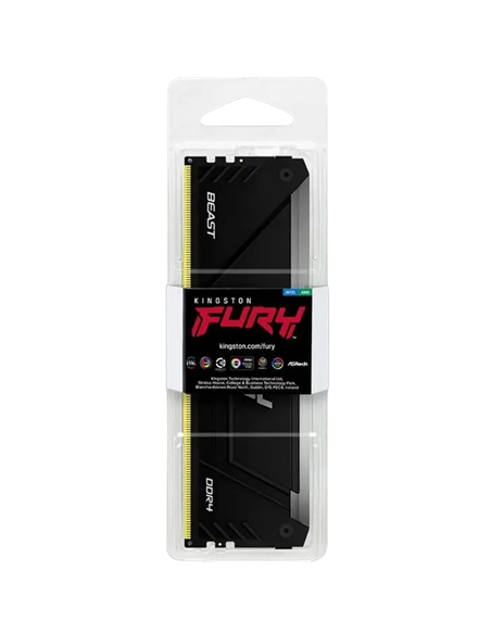 Оперативная память Kingston FURY Beast RGB, DDR4 SDRAM, 3200 МГц, 16Гб, KF432C16BB12A/16 Оперативная память Kingston FURY Beast RGB, DDR4 SDRAM, 3200 МГц, 16Гб, KF432C16BB12A/16