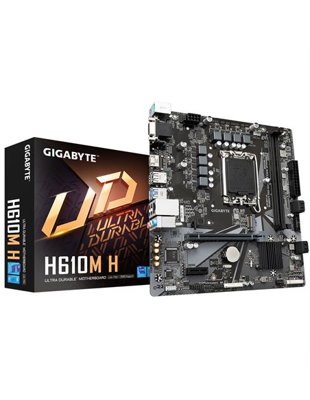Placă de bază Gigabyte H610M H, LGA1700, Intel H610, Micro-ATX