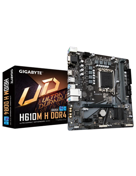 Материнская плата Gigabyte H610M H, LGA1700, Intel H610, Micro-ATX