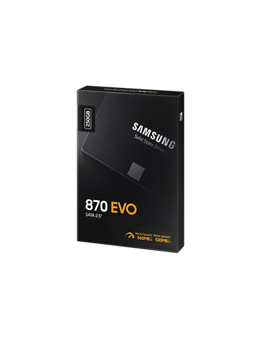 Накопитель SSD Samsung 870 EVO MZ-77E250, 250Гб, MZ-77E250B/KR