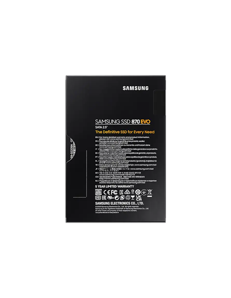 Накопитель SSD Samsung 870 EVO MZ-77E250, 250Гб, MZ-77E250B/KR