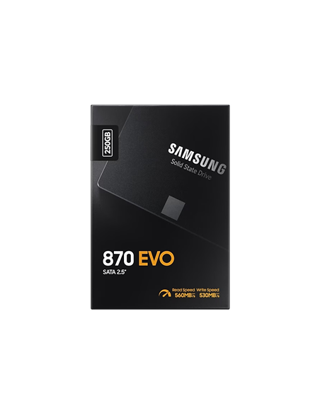 Накопитель SSD Samsung 870 EVO MZ-77E250, 250Гб, MZ-77E250B/KR
