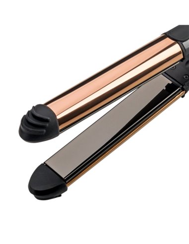 Placă de îndreptat părul BaByliss Straight & Curl Brilliance ST482E, Negru | Auriu