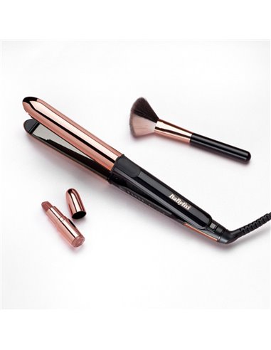 Placă de îndreptat părul BaByliss Straight & Curl Brilliance ST482E, Negru | Auriu