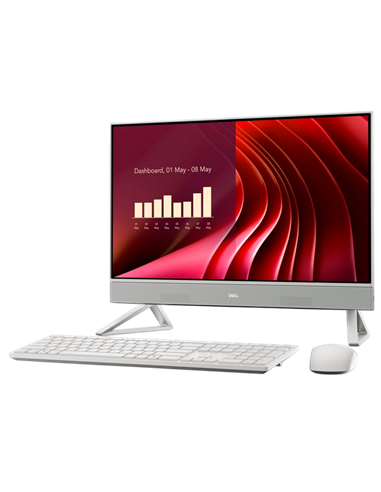 Computer All-in-One DELL EC24250, 23,8", Intel Core Ultra 7 150U, 16GB/1024GB, Windows 11 Pro, Alb