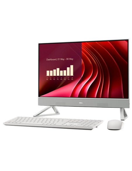 Моноблок DELL EC24250, 23,8", Intel Core Ultra 7 150U, 16Гб/1024Гб, Windows 11 Pro, Белый