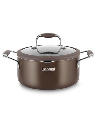 Кастрюля Rondell RDA-281, 3,5л, 24см, Коричневый