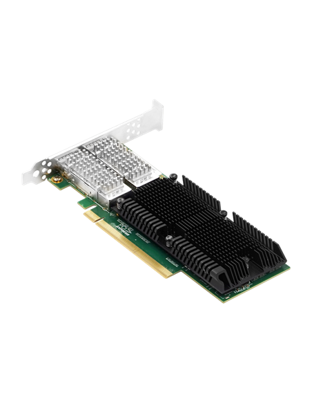 Сетевой адаптер LR-Link LRES1014PF-2QSFP28, Зелёный