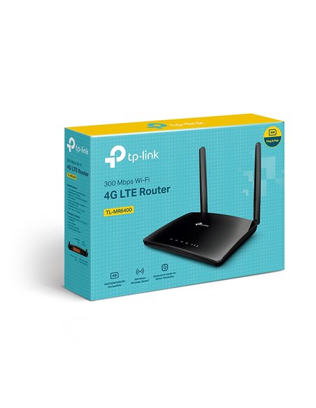 Беспроводной маршрутизатор TP-LINK TL-MR6400, 4G, Чёрный