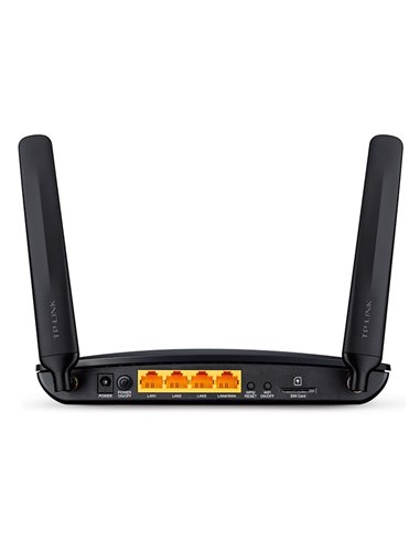 Беспроводной маршрутизатор TP-LINK TL-MR6400, 4G, Чёрный