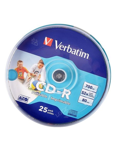 CD Verbatim VPR25 (43439), 25шт, Cake CD Verbatim VPR25 (43439), 25шт, Cake