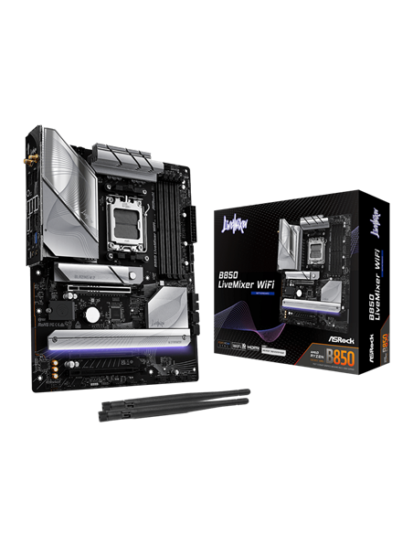 Placă de bază ASRock B850 LiveMixer WiFi, AM5, AMD B850, ATX