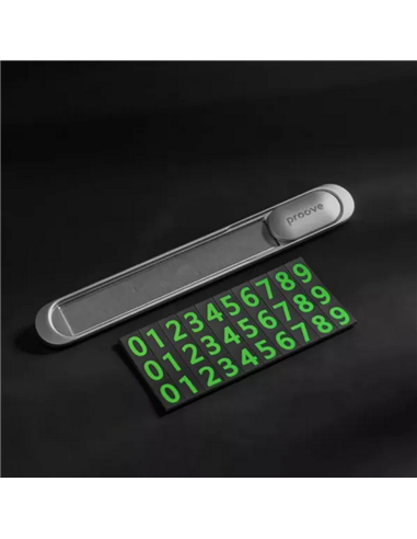 Cartela de parcare Proove Parking Number Plate Metal Lock, Gri inchis