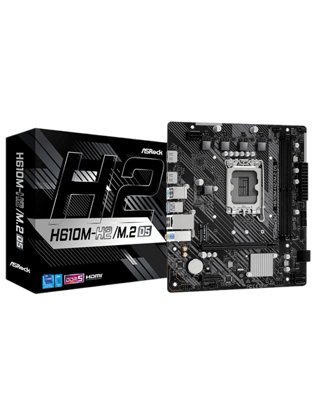 Placă de bază ASRock H610M-H2/M.2 D5, LGA1700, Intel H610, Micro-ATX