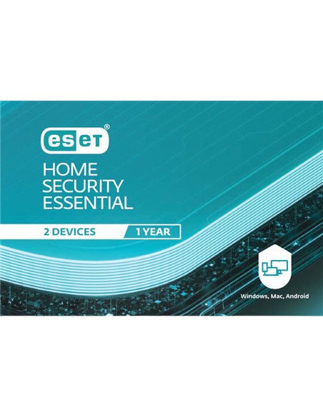ESET Home Security ESSENTIAL 1 year. For protection 2 objects.