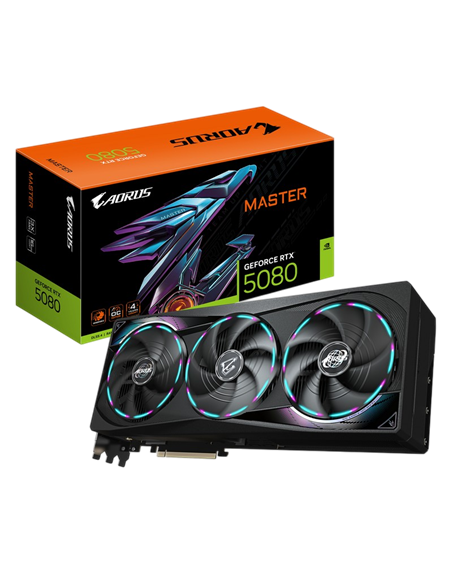Видеокарта Gigabyte GV-N5080AORUS M-16GD, 16 ГБ GDDR7 256бит