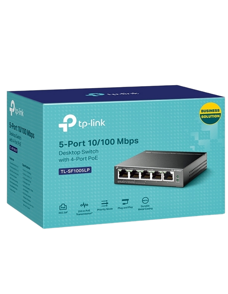 Comutator PoE TP-LINK TL-SF1005LP, 4x IEEE 802.3af