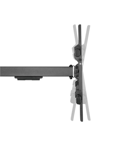 Suport de perete înclinat și pivotant Reflecta Plexo XL 80-8040T, Negru
