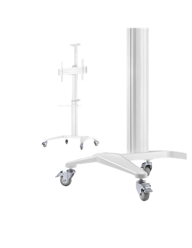 Подставка под телевизор на ножке Gembird TVS-70T-02-W, Белый