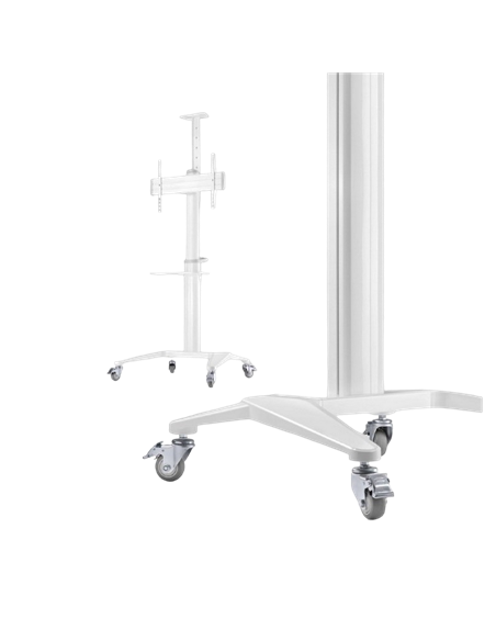 Подставка под телевизор на ножке Gembird TVS-70T-02-W, Белый