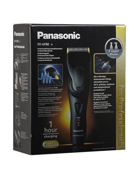 Машинка для стрижки Panasonic ER-GP80-K820, Чёрный