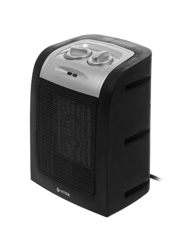 Тепловентилятор VITEK VT-2067, 1800Вт, Чёрный | Серебристый