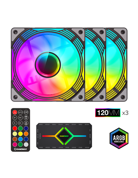 Вентилятор для ПК Gamemax KF300, 120 мм