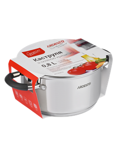 Кастрюля Ardesto AR1908CS, 0,8л, 12см, Нержавеющая сталь 2