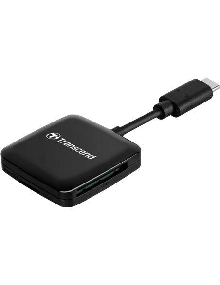 Cititor de carduri Transcend TS-RDC3, USB Type-C, Negru