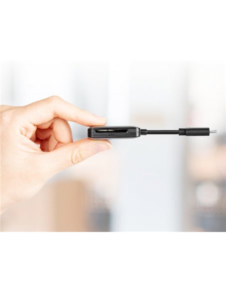 Cititor de carduri Transcend TS-RDC3, USB Type-C, Negru
