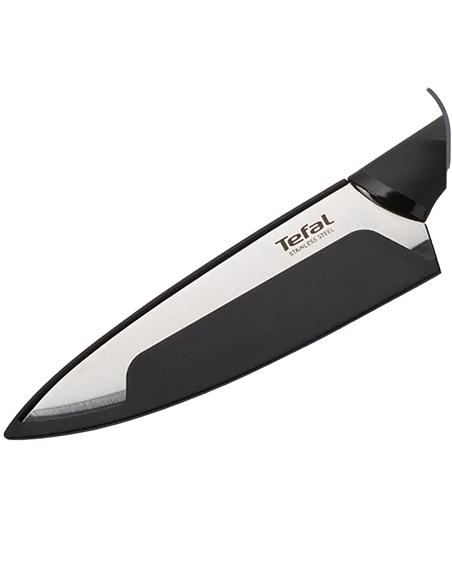 Нож поварской Tefal K2213144, Чёрный Нож поварской Tefal K2213144, Чёрный