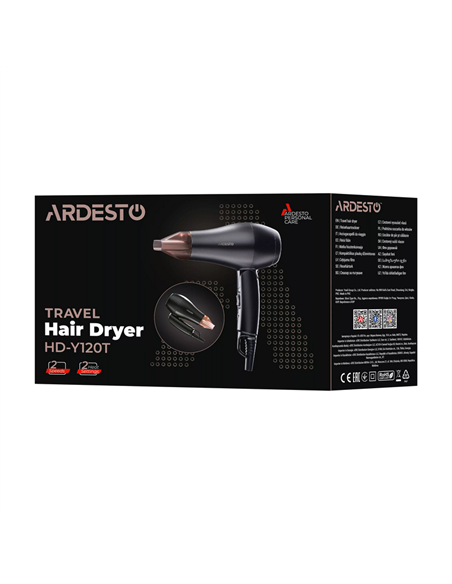 Uscător de păr Ardesto HD-Y120T, 1200W, Negru Uscător de păr Ardesto HD-Y120T, 1200W, Negru