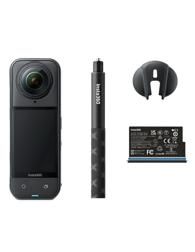 Cameră Video Sport Insta360 X5 Starter Bundle, Negru