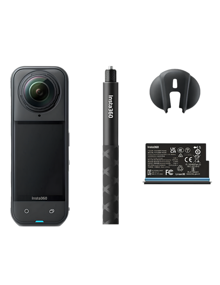 Cameră Video Sport Insta360 X5 Starter Bundle, Negru