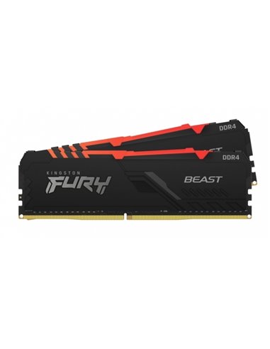 Оперативная память Kingston FURY Beast, DDR4 SDRAM, 3200 МГц, 32Гб, KF432C16BB1K2/32